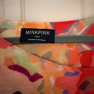 MINKPINK Multicolor Abstract Dress